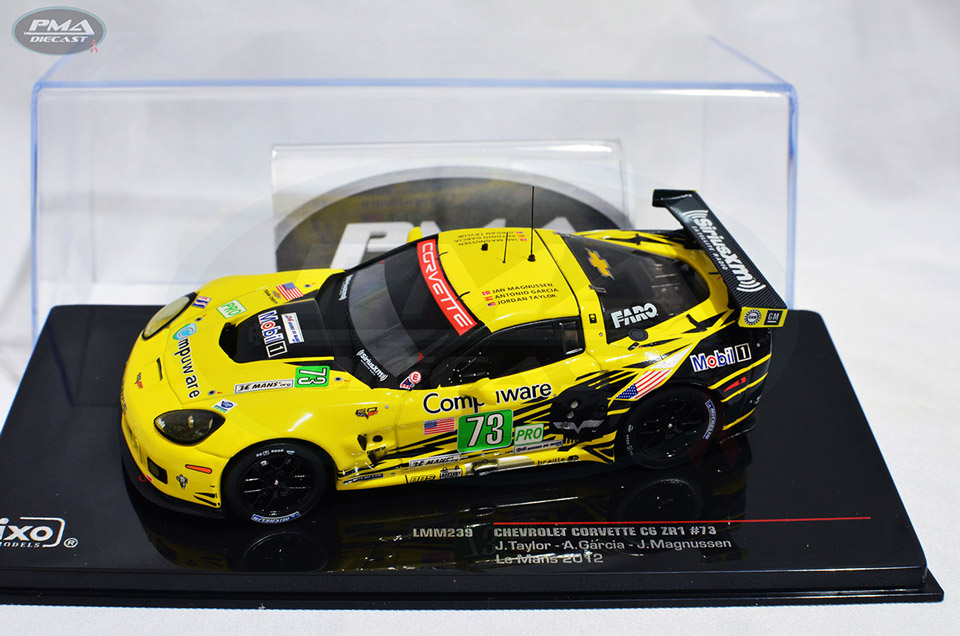 ANTONIO GARCIA, JAN MAGNUSSEN, JORDAN TAYLOR 2012 CORVETTE RACING CHEVROLET CORVETTE C6 ZR1 1:43